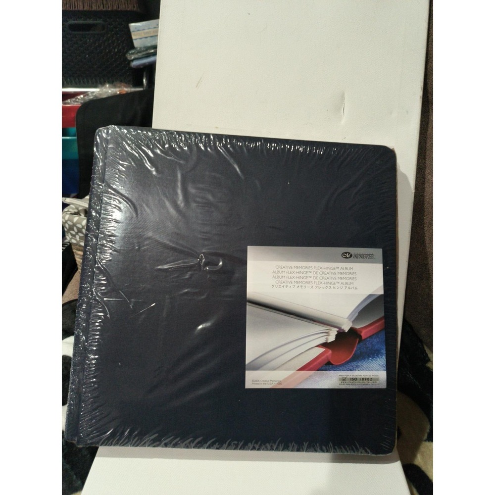 Creative Memories Flex Hinge Scrapbook Album Navy Blue ISO 18902 New No Pages